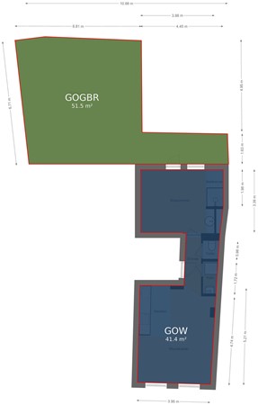 Plattegrond - Vleesstraat 2C2, 5911 JE Venlo - Appartement - markings.jpg